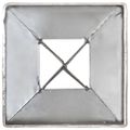 vidaXL Kotviace hroty 6 ks, strieborné 7x7x90 cm, pozinkovaná oceľ