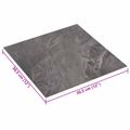 vidaXL Samo-lepiace podlahové dosky Čierna 30,5 x 30,5 cm 20 ks PVC