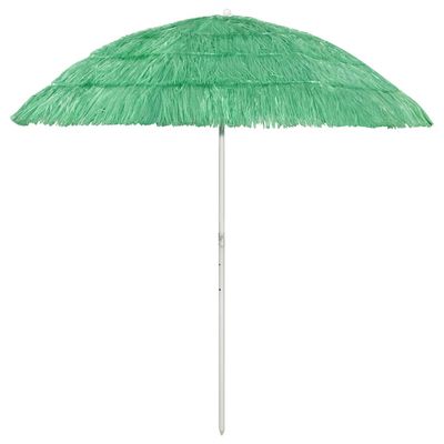 vidaXL Plážový slnečník Hawaii, zelený 240 cm