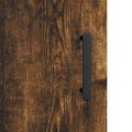 vidaXL Komoda, tmavý dub 100x36x60 cm, kompozitné drevo