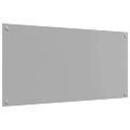 vidaXL Kuchynský obklad 2 ks Svetlosivá 100 x 50 cm tvrdené sklo