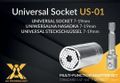 Univerzálna nástrčná hlavica 7-19 mm 1/2" AX US-01 Univerzální nástrčná hlavice 7-19 mm 1/2" AX US-01