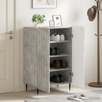 vidaXL Skriňa na topánky ZWOLLE 59,5 x 39,5 x 91,5 cm Kompozitné drevo