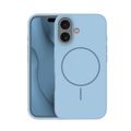 Tenké silikónové puzdro Mag pre iPhone 16 6,1" svetlomodré