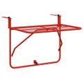 vidaXL Balkónový stôl červený 60x40 cm oceľ