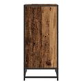 vidaXL Servírovacia skriňa Staré drevo 35,5 x 35 x 76 cm