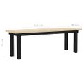 vidaXL Lavica 155x40x45 cm borovicové drevo