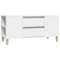 vidaXL TV skrinka biela 102x44,5x50 cm spracované drevo
