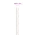 vidaXL Lodné lano biele 12 mm 100 m polypropylén