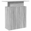 vidaXL Recepčný stôl sivý dub sonoma 100x40x104 cm kompozitné drevo