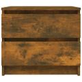 vidaXL Nočné stolíky 2 ks údený dub 50x39x43,5 cm spracované drevo
