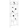 vidaXL Záhradný plot 3 ks Čierna 110 x 40 cm Oceľ