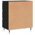 vidaXL Komoda čierna 60x35x70 cm spracované drevo