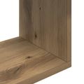 vidaXL Stenná polica Dub artisan 100 x 12 x 50,5 cm Kompozitné drevo