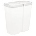 vidaXL Odpadkový kôš Biela 48,5 x 28 x 51 cm PP