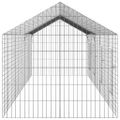 vidaXL Klietka pre králiky Strieborná 400 x 78 x 78 cm