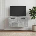 vidaXL Nástenná TV skrinka Nástenný Betónovo sivá 59,5 x 31 x 30 cm