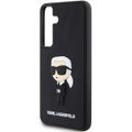 Puzdro Karl Lagerfeld pre Samsung Galaxy S24 KLHCS24S3DRKINK čierne HC 3D RUBBER IKONIK NFT