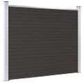 vidaXL Plotový panel WPC 180x146 cm čierny