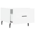 vidaXL Konferenčné stolíky 2 ks biele 50x50x40 cm kompozitné drevo