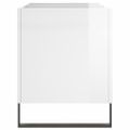 vidaXL Skrinka na platne lesklá biela 74,5x38x48 cm kompozitné drevo