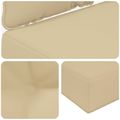 vidaXL Vankúš na vonkajšiu pohovku Polyester Béžová 80 x 68,5 cm