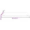 vidaXL Doska stolíka 80x40x2,5 cm masívne borovicové drevo