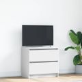 TV Skrinka vidaXL Biela 60x35x54 cm Drevo