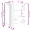 vidaXL Servírovacia skriňa Biela s vysokým leskom 66 x 34,5 x 92 cm