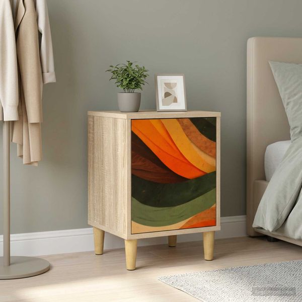 vidaXL Nočný stolík BONN Dub sonoma 36 x 33 x 50 cm Kompozitné drevo