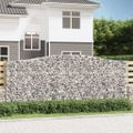 vidaXL Oblúkový gabionový kôš 400x50x160/180 cm pozinkované železo