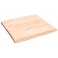 vidaXL Stolová doska 60x60x(2-4) cm neošetrený masív živé hrany