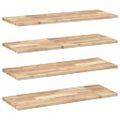 vidaXL Plávajúce police 4 ks 100x30x2 cm neošetrené masívne drevo akácia