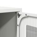 vidaXL Highboard White 68x39x107 cm Oceľ