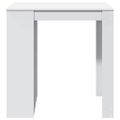 vidaXL Barový stôl biely 102x70x103,5 cm kompozitné drevo
