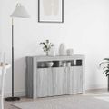 vidaXL Servírovacia skriňa Sivý Sonoma 116 x 30 x 75 cm