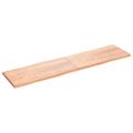 vidaXL Stolová doska svetlohnedá 200x50x(2-4)cm ošetrený masív hrany