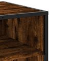 vidaXL TV skrinka dymový dub 91x40x46 cm kompozitné drevo a kov