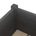 vidaXL Záhradné kvetináče 2 ks sivé 70x70x70 cm borovicový masív