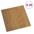 vidaXL Samo-lepiace podlahové dosky drevo 30,5 x 30,5 cm 20 ks PVC