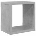 vidaXL Nástenné police 4 ks betónovo-sivé 22x15x22 cm