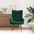 vidaXL kreslo Tmavozelená 63 x 67 x 94 cm Zamat