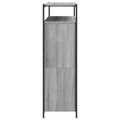 vidaXL Botník so 4 výklopnými zásuvkami sivý dub sonoma 100x34x112 cm