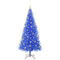 vidaXL Vianočný stromček Modrá 210 cm PVC