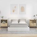 vidaXL Nočný stolík 2 ks dub sonoma 49 x 36 x 61 cm Kompozitné drevo