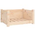 vidaXL Pelech pre psa 55,5x45,5x28 cm masívne borovicové drevo
