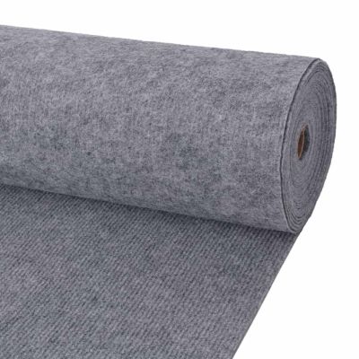 vidaXL Koberec Sivá 1,2 x 10 m Polyester
