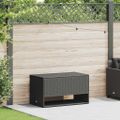 vidaXL vonkajší box na vankúš čierny 100x55x55,5 cm polyratan