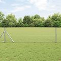vidaXL Zvarený drôtený plot 2500 x 60 cm Strieborná