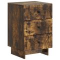 vidaXL Nočný stolík Dymový dub 43 x 41 x 66,5 cm Kompozitné drevo
